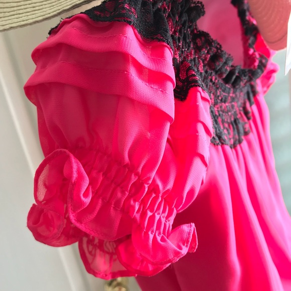 Hot Pink Blouse - Picture 5 of 5